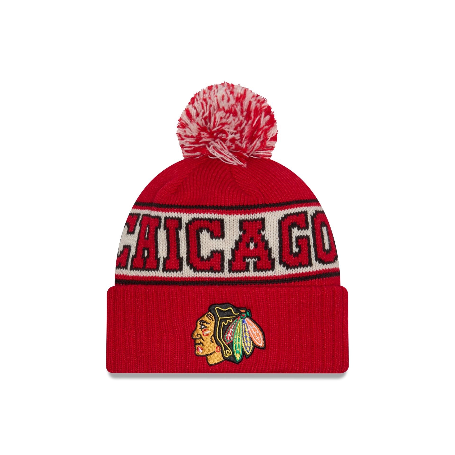 Chicago Blackhawks Retro Pom Knit Hat