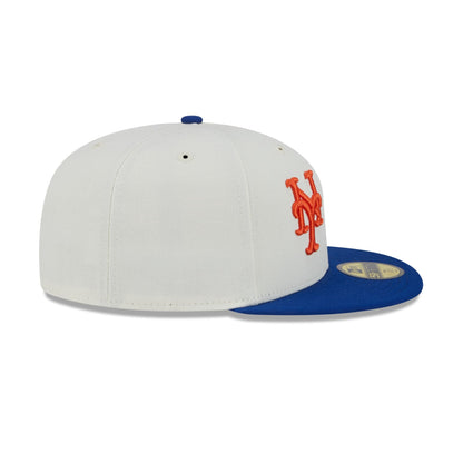 New York Mets Francisco Lindor Chrome White 59FIFTY Fitted Hat