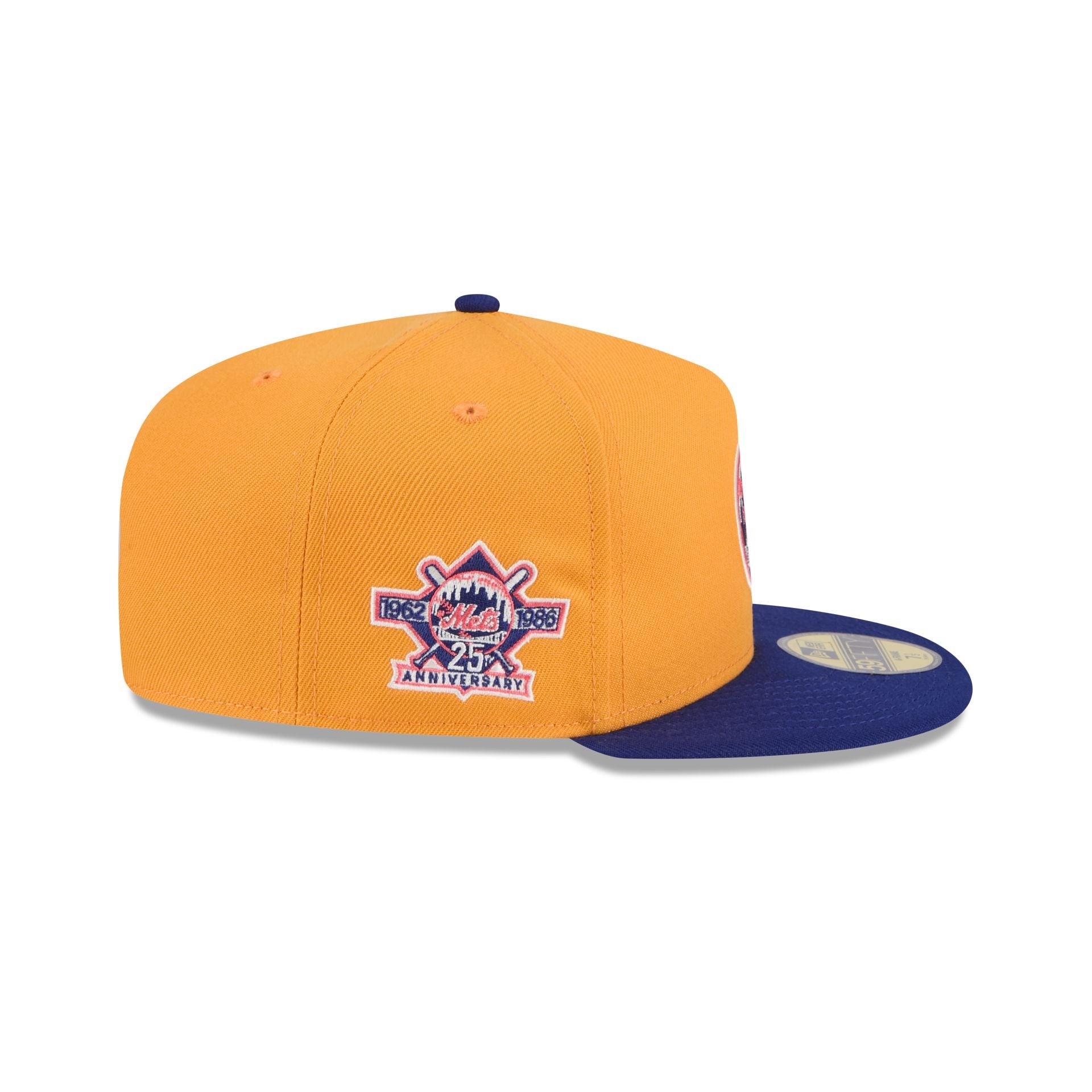 New York Mets Gold 59FIFTY A-Frame Fitted Hat