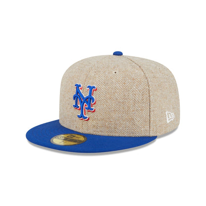 New York Mets Herringbone Moon 59FIFTY Fitted Hat