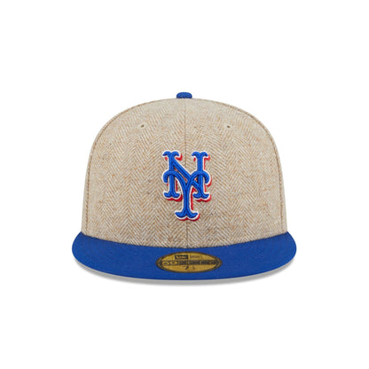 New York Mets Herringbone Moon 59FIFTY Fitted Hat