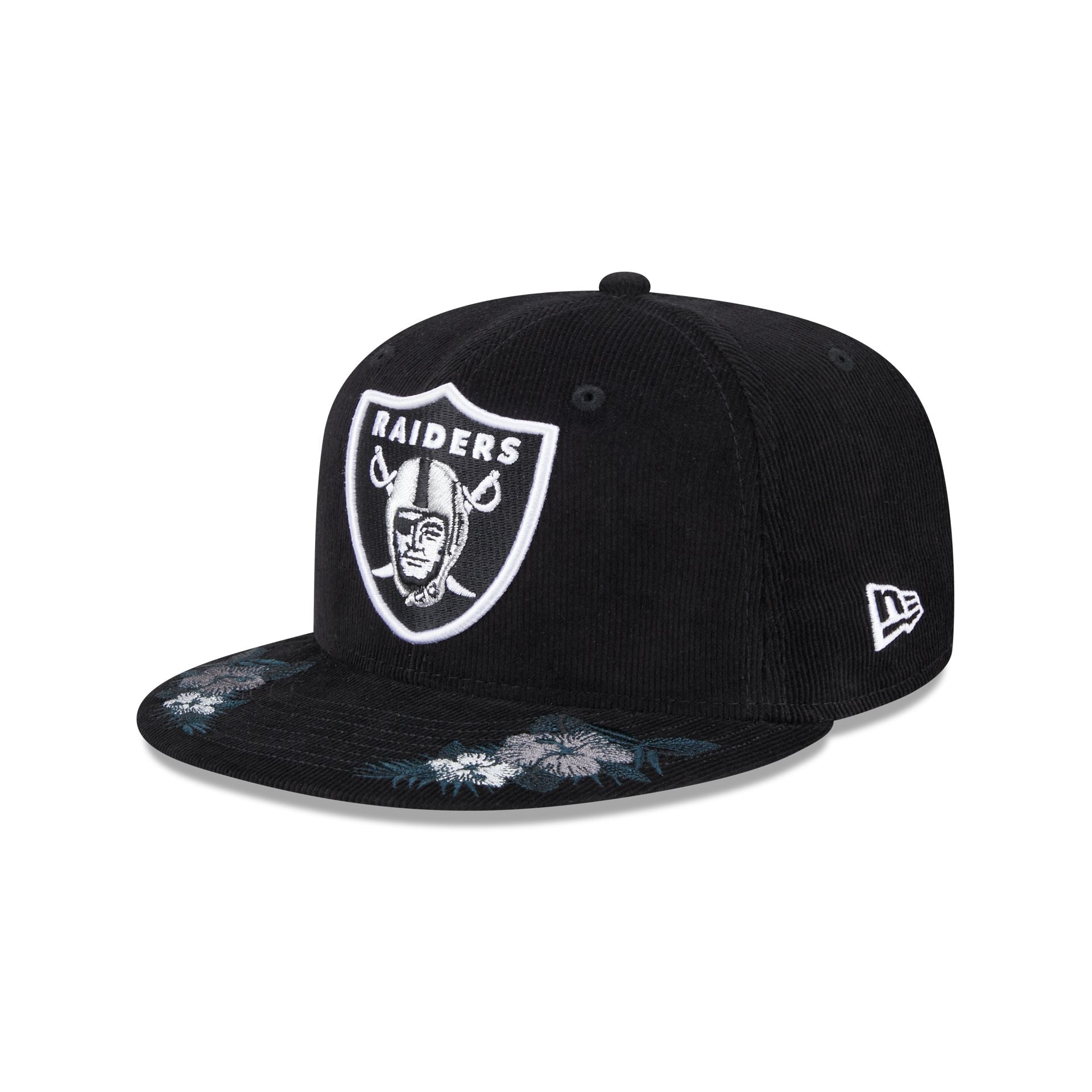 Just Caps Floral Corduroy Las Vegas Raiders 59FIFTY Fitted Hat