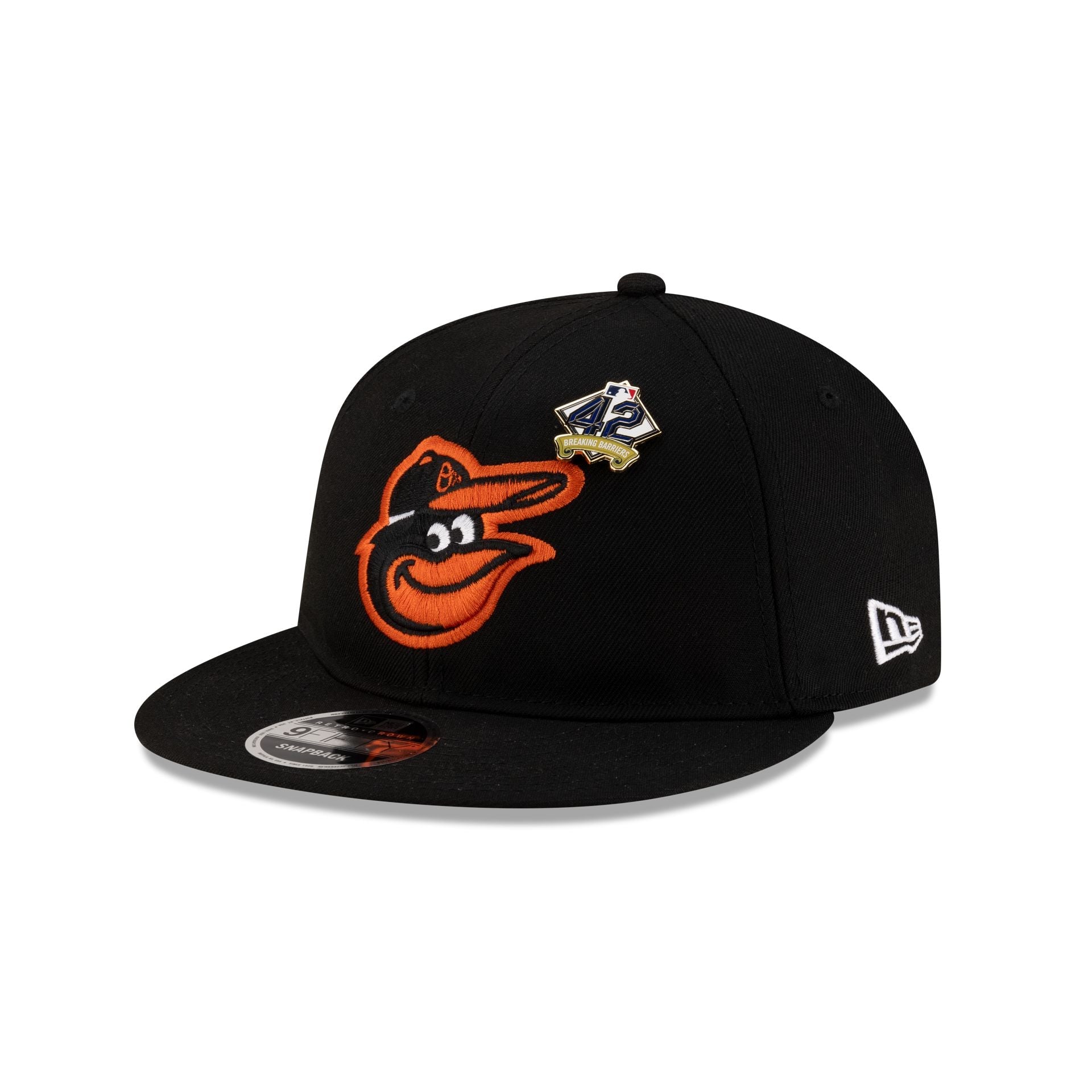 Baltimore Orioles Jackie Robinson Day 2025 Retro Crown 9FIFTY Snapback Hat