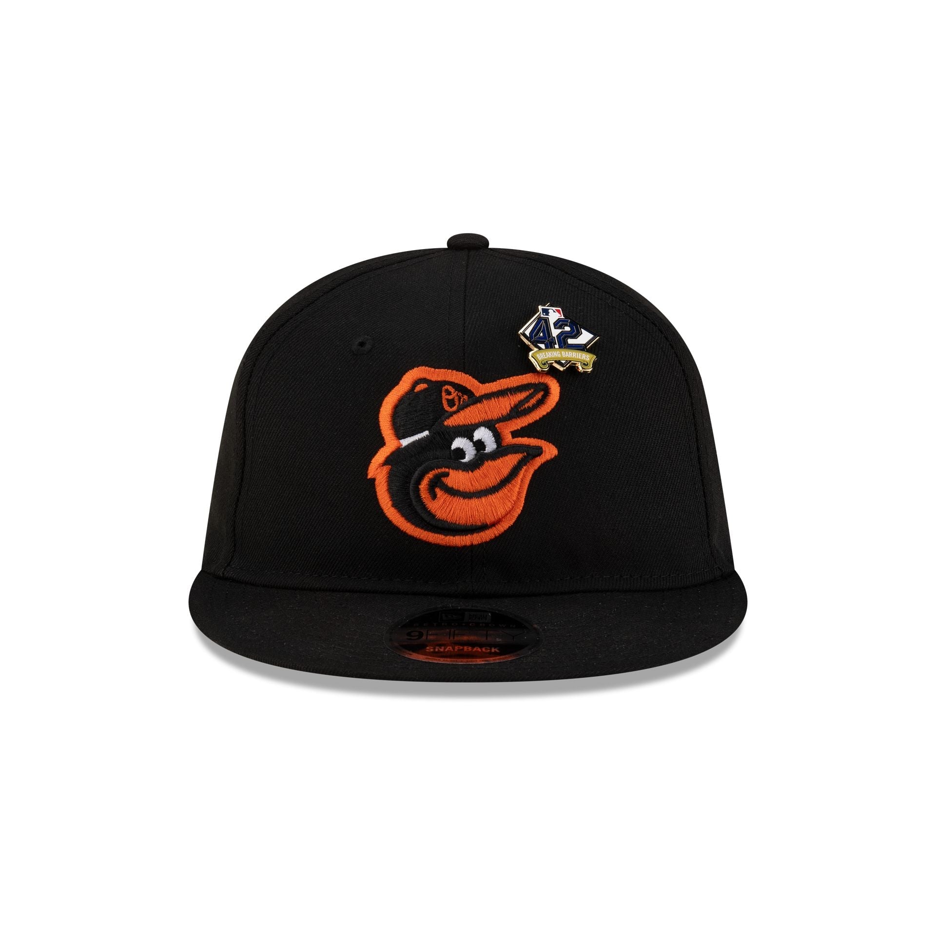 Baltimore Orioles Jackie Robinson Day 2025 Retro Crown 9FIFTY Snapback Hat