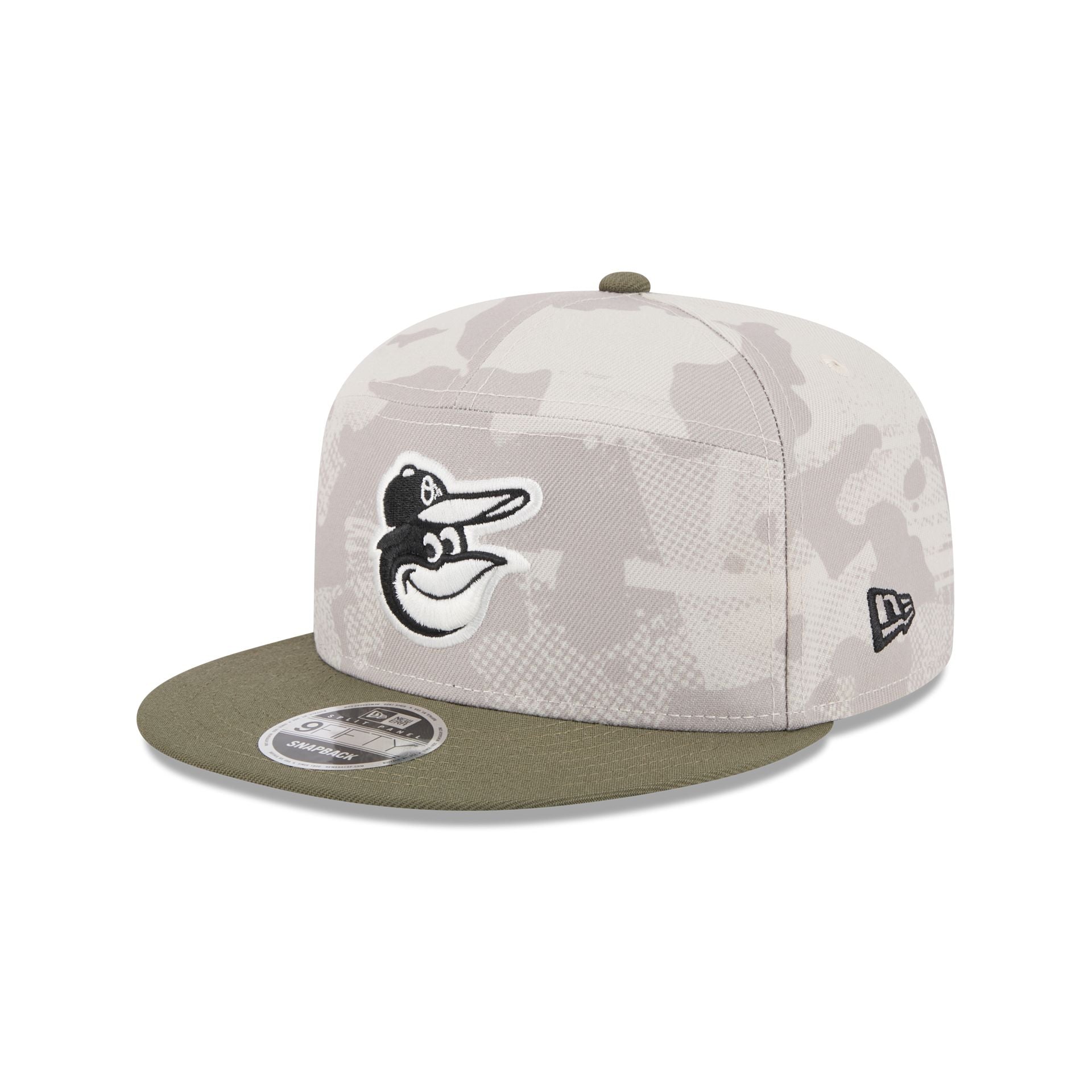Baltimore Orioles Armed Forces Day 2025 Split Panel 9FIFTY Snapback Hat