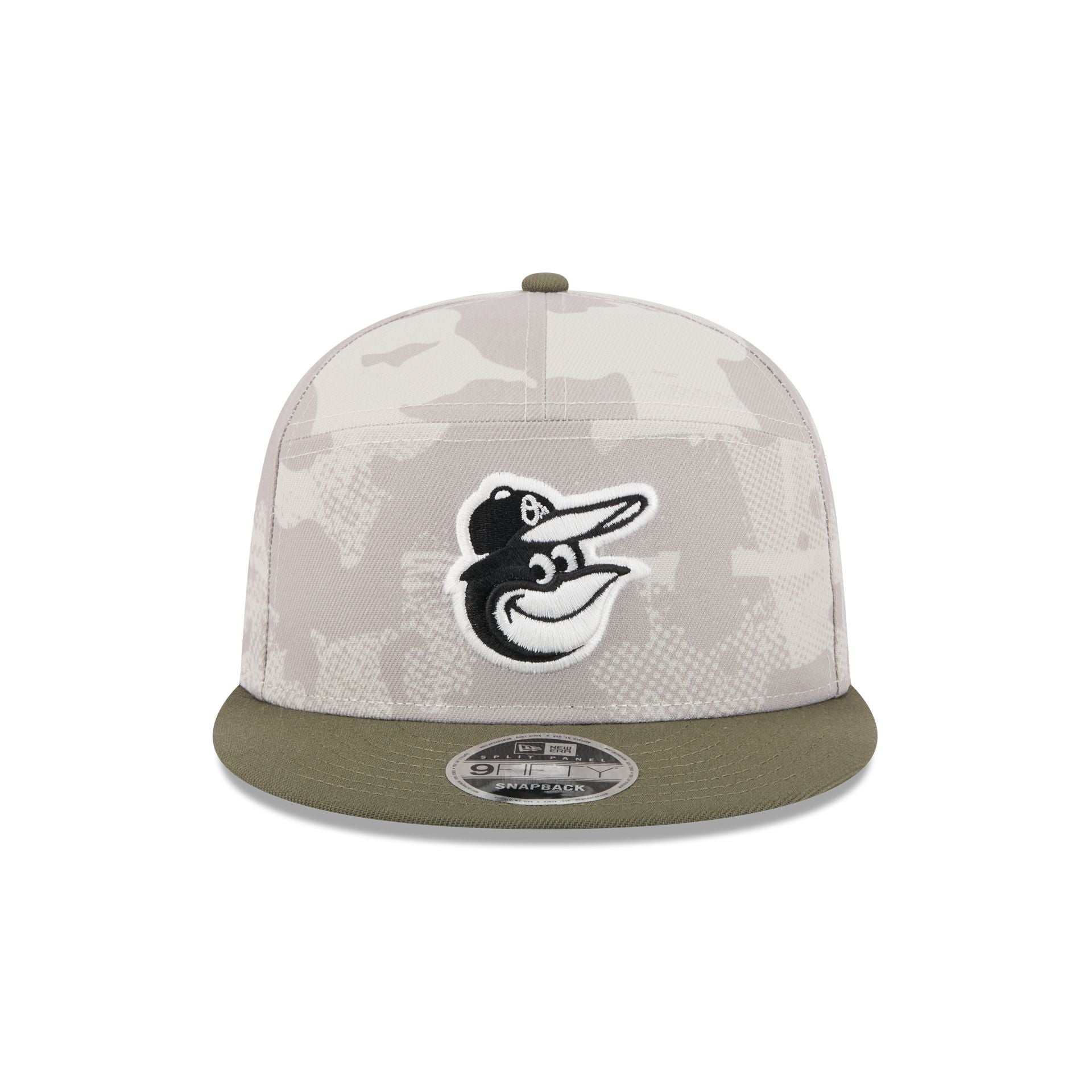 Baltimore Orioles Armed Forces Day 2025 Split Panel 9FIFTY Snapback Hat