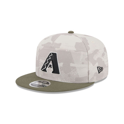 Arizona Diamondbacks Armed Forces Day 2025 Split Panel 9FIFTY Snapback Hat
