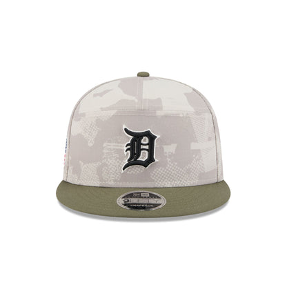 Detroit Tigers Armed Forces Day 2025 Split Panel 9FIFTY Snapback Hat