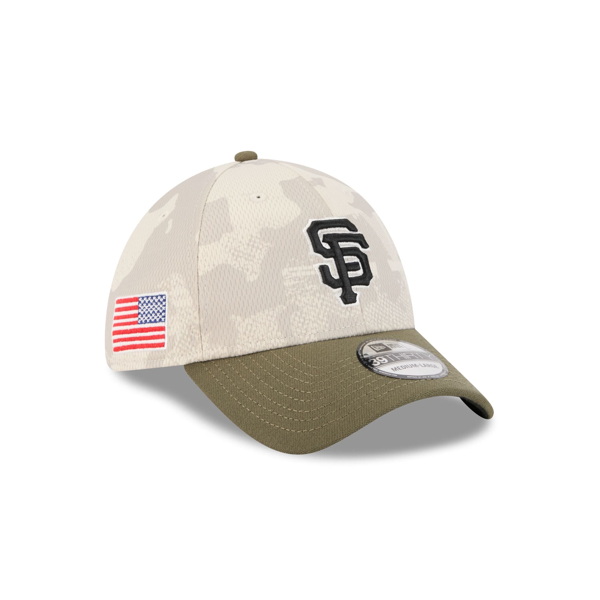 San Francisco Giants Armed Forces Day 2025 39THIRTY Stretch Fit Hat