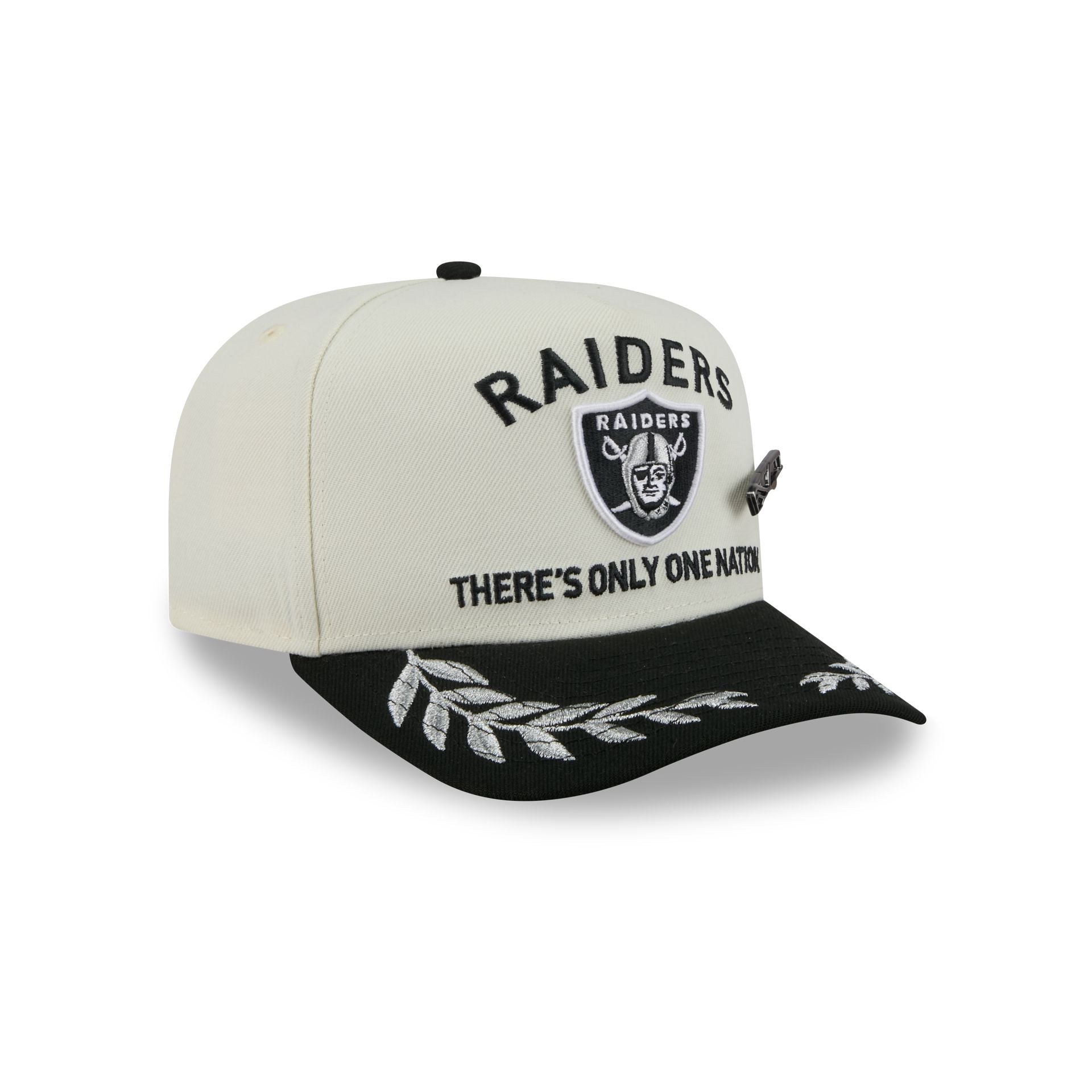 Las Vegas Raiders 2025 Draft Chrome White 59FIFTY A-Frame Fitted Hat