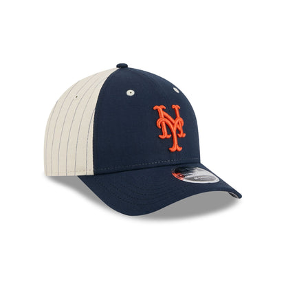 New York Mets Linen 9FORTY M-Crown Snapback Hat