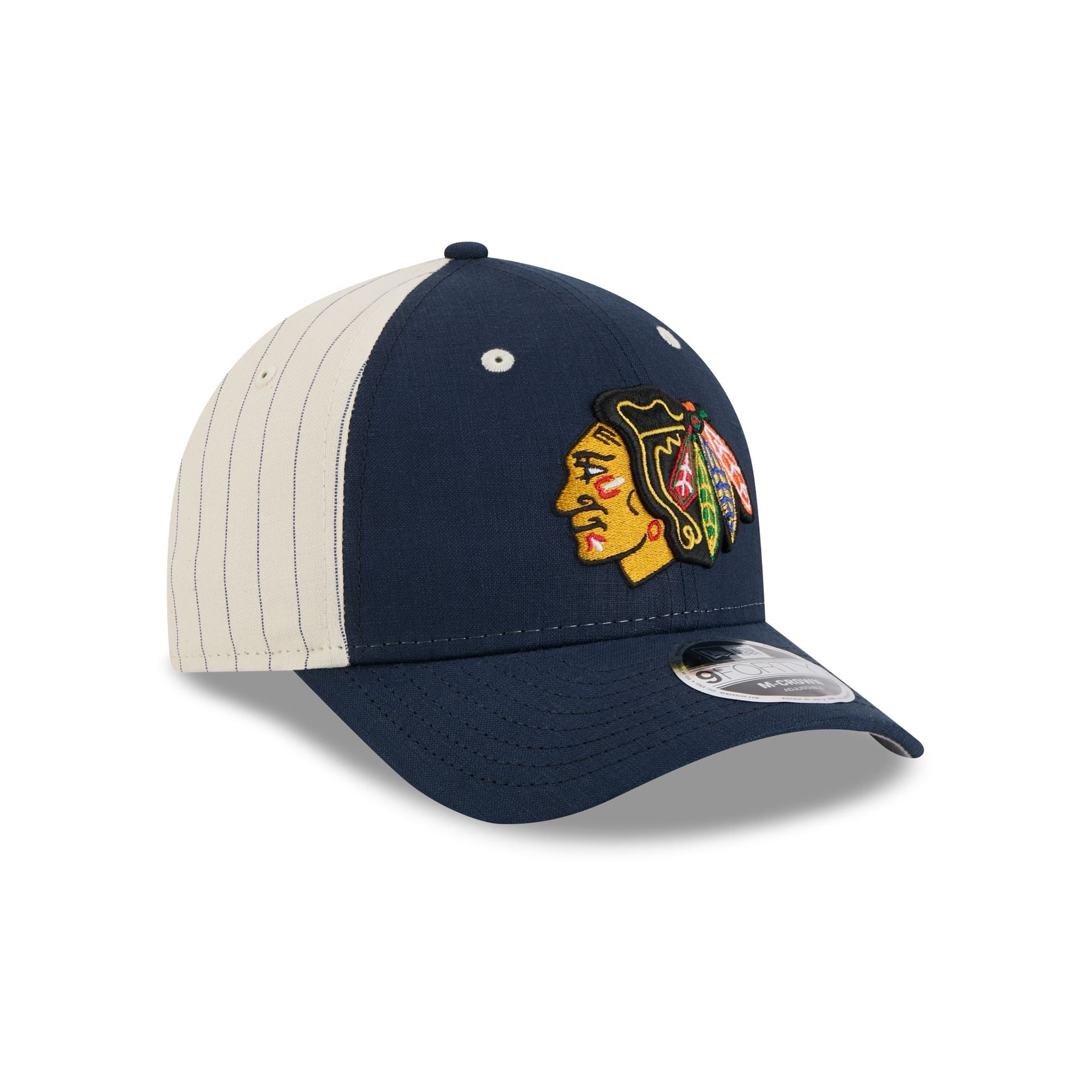 Chicago Blackhawks Linen 9FORTY M-Crown Snapback Hat