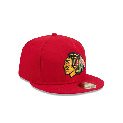 Chicago Blackhawks Boho Wool Retro Crown 59FIFTY Fitted Hat