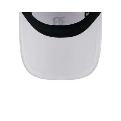 Detroit Tigers White Poly Runner Adjustable Hat