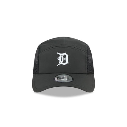 Detroit Tigers Black Poly Runner Adjustable Hat