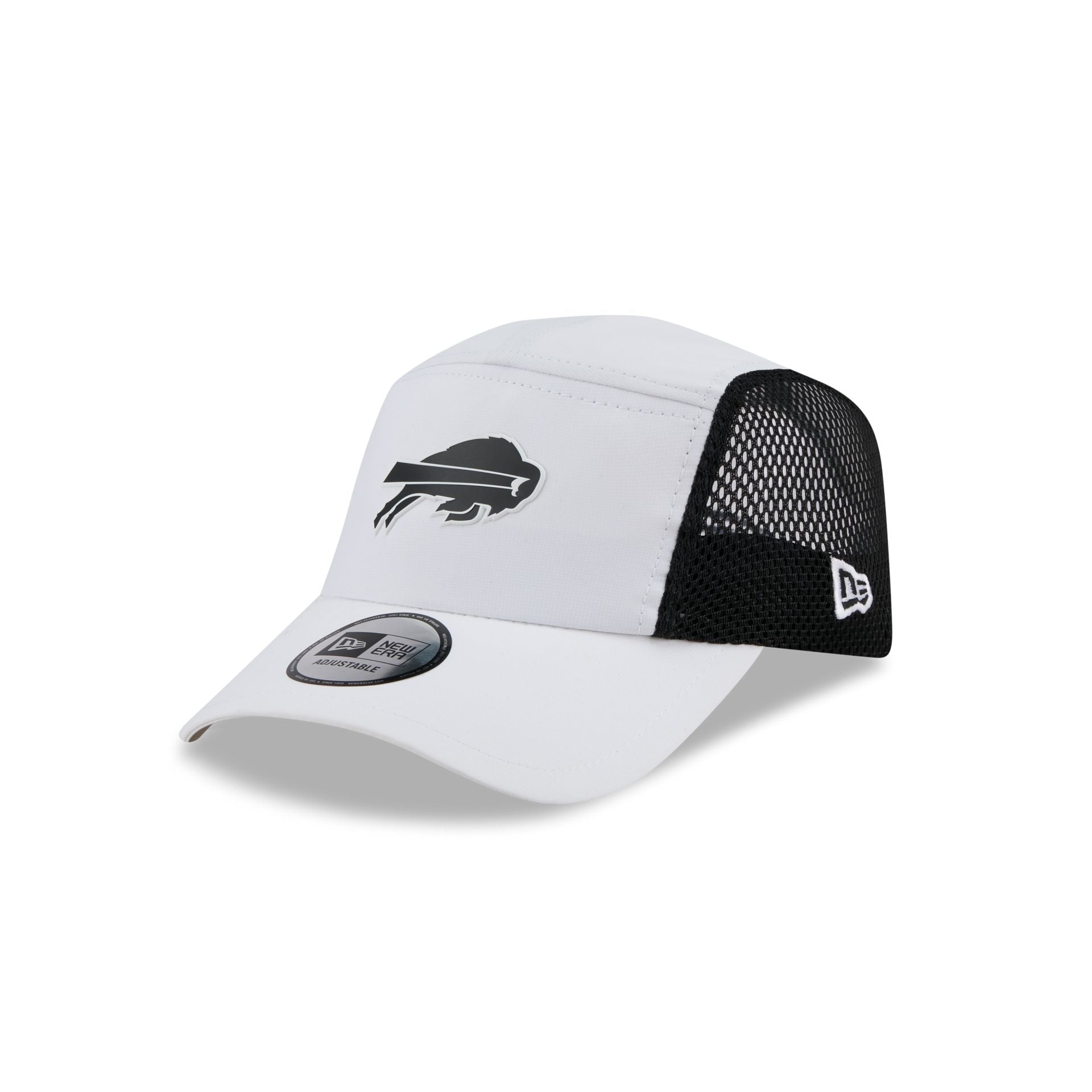 Buffalo Bills White Poly Runner Adjustable Hat