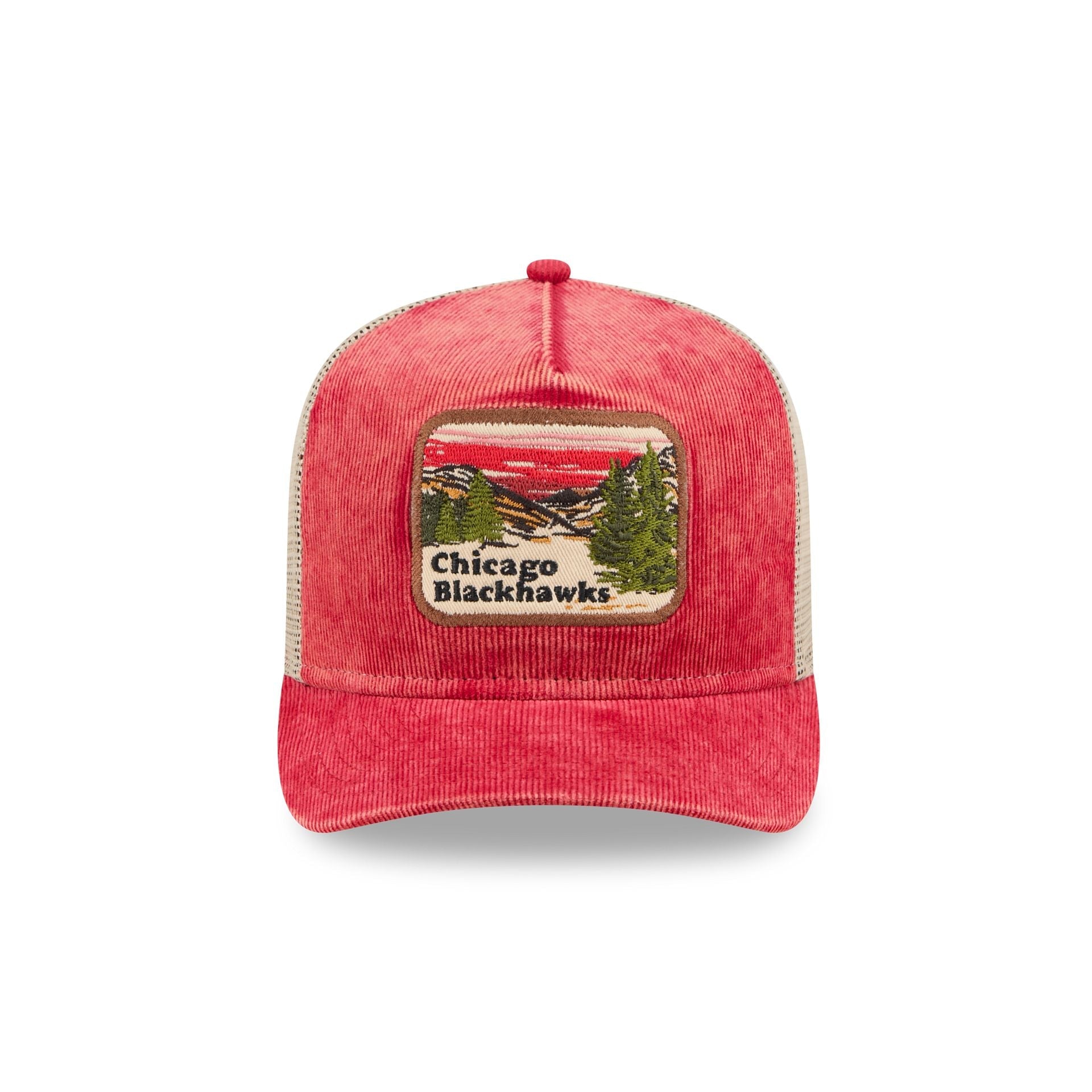 Chicago Blackhawks Vintage Landscape 9FIFTY A-Frame Trucker Hat