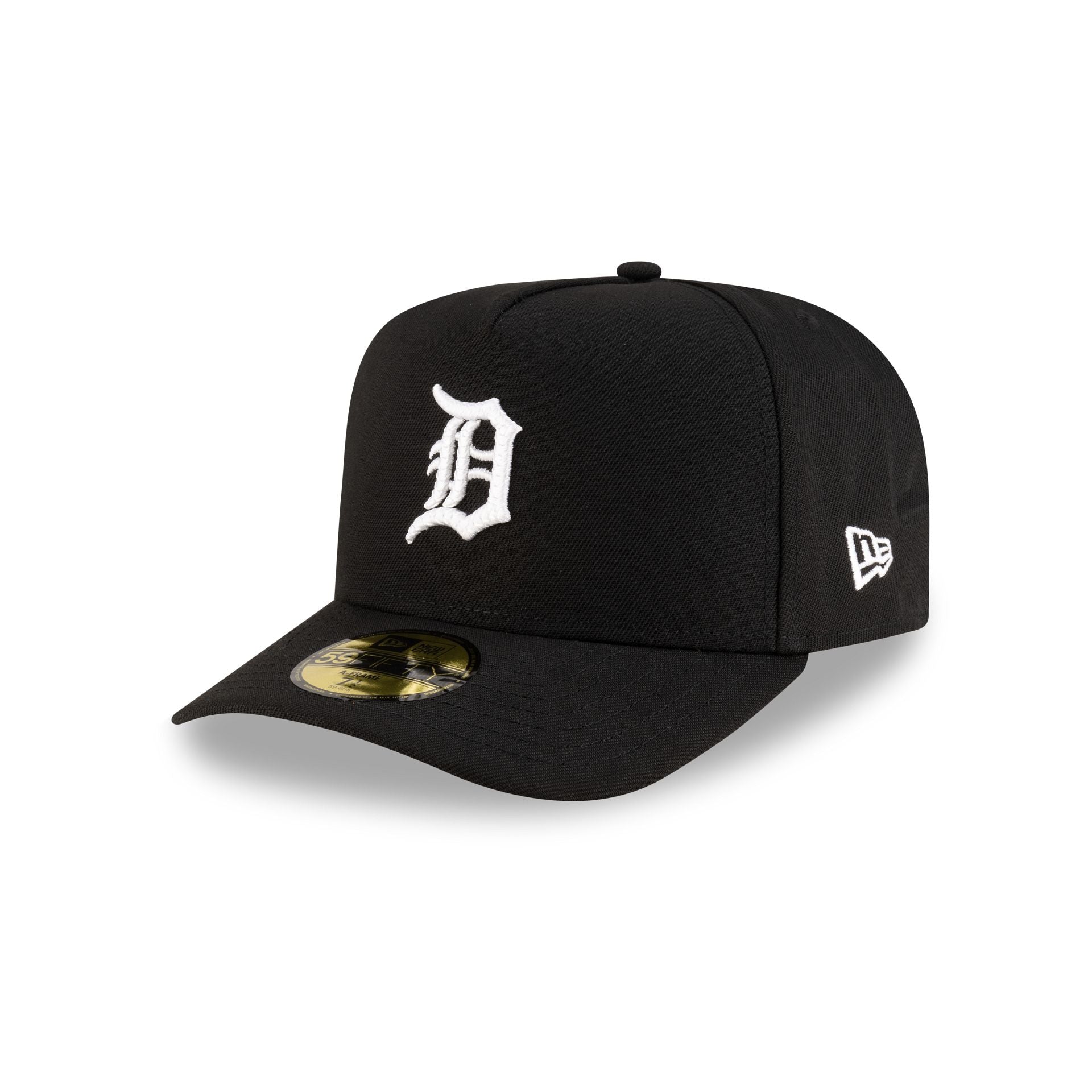 Detroit Tigers Black Script Safety Pin 59FIFTY A-Frame Fitted Hat