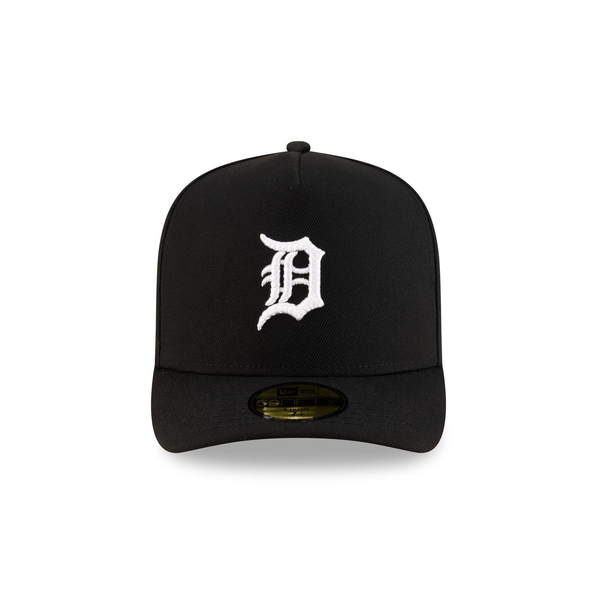 Detroit Tigers Black Script Safety Pin 59FIFTY A-Frame Fitted Hat