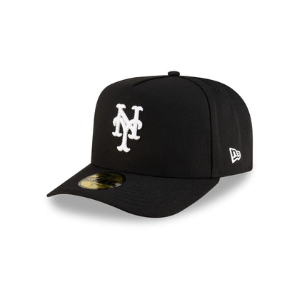 New York Mets Black Script Safety Pin 59FIFTY A-Frame Fitted Hat