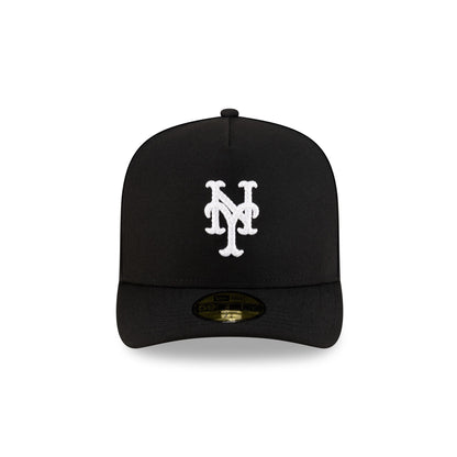 New York Mets Black Script Safety Pin 59FIFTY A-Frame Fitted Hat