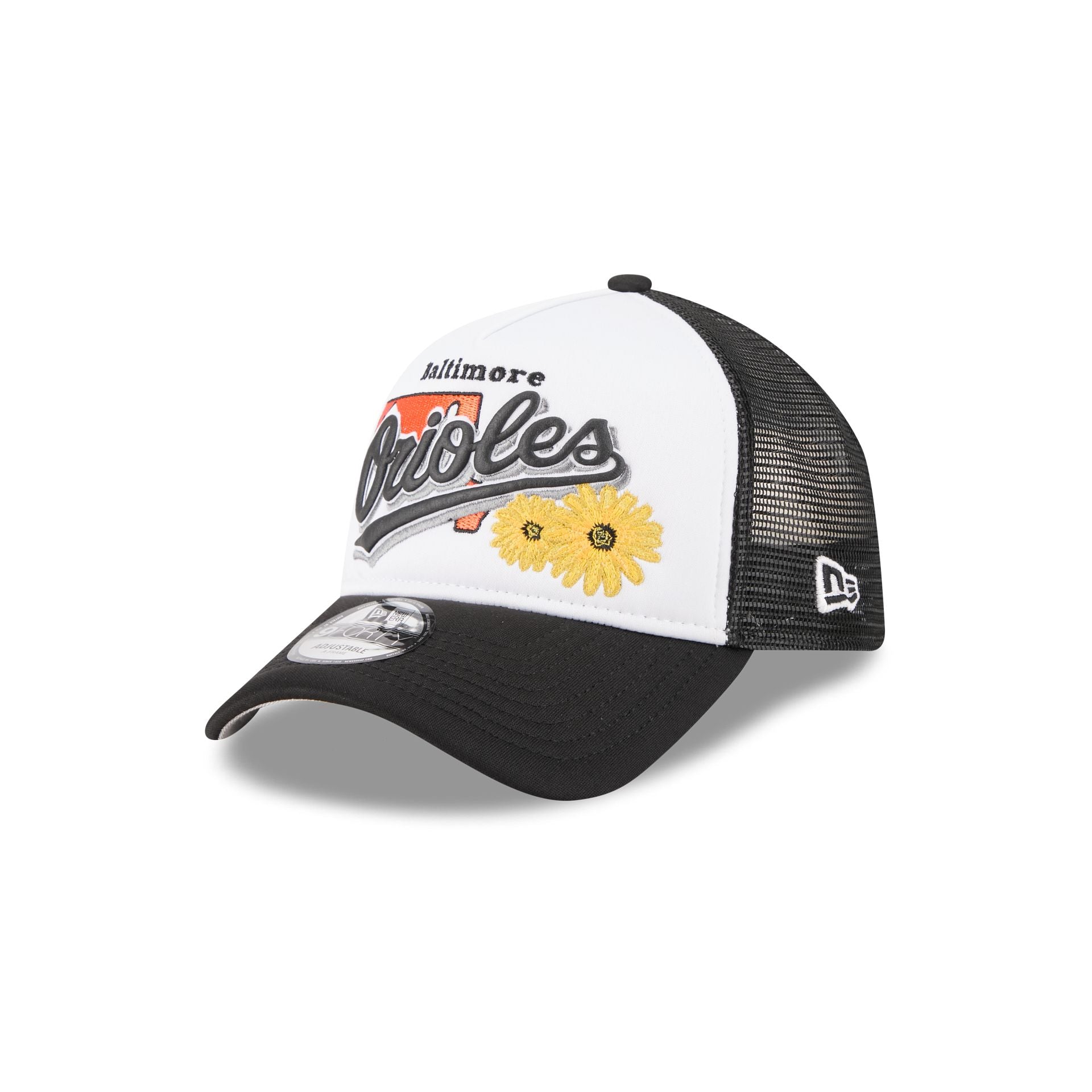 Baltimore Orioles State Flower 9FORTY A-Frame Trucker Hat