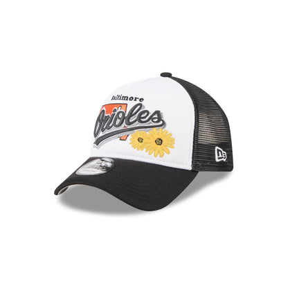 Baltimore Orioles State Flower 9FORTY A-Frame Trucker Hat