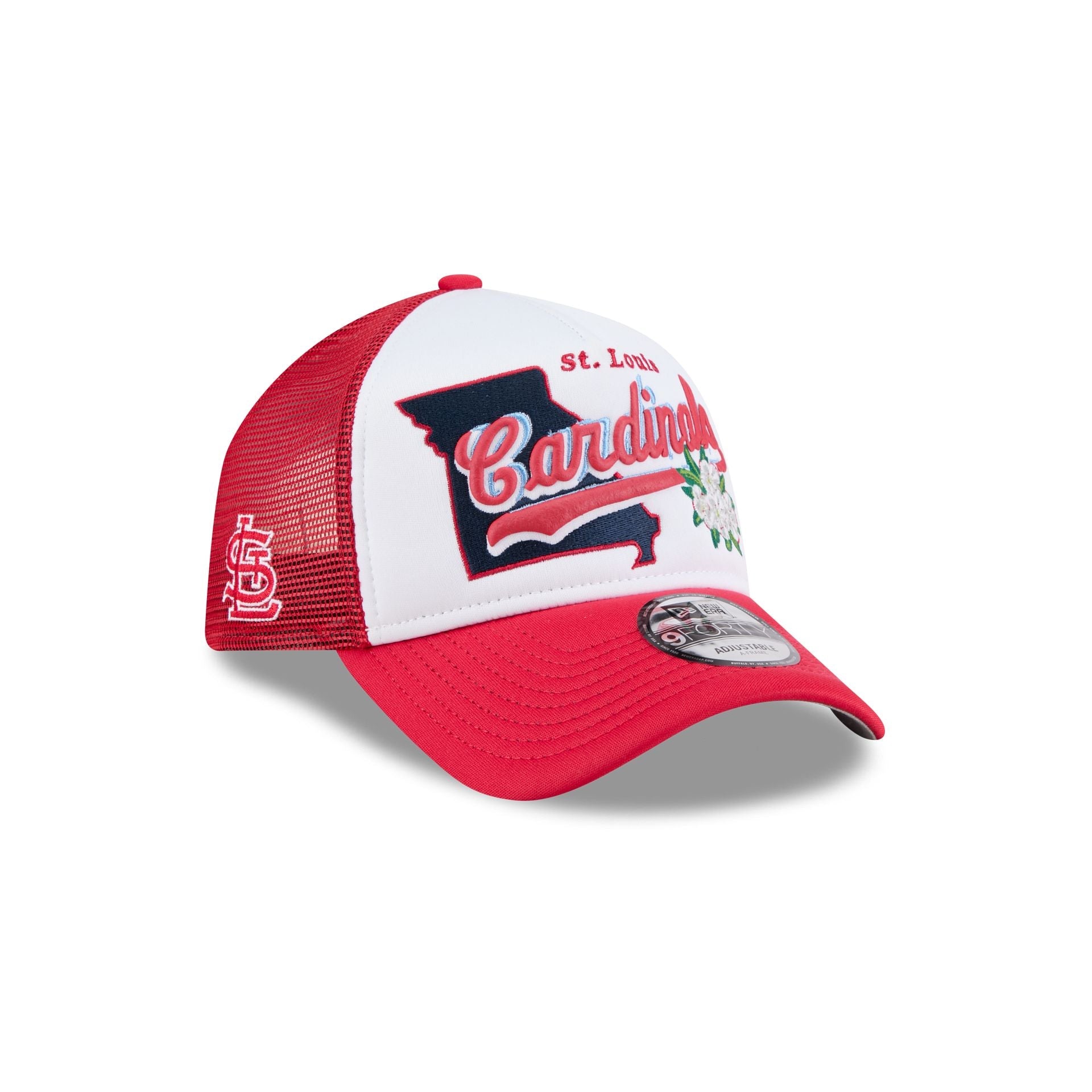 St. Louis Cardinals State Flower 9FORTY A-Frame Trucker Hat