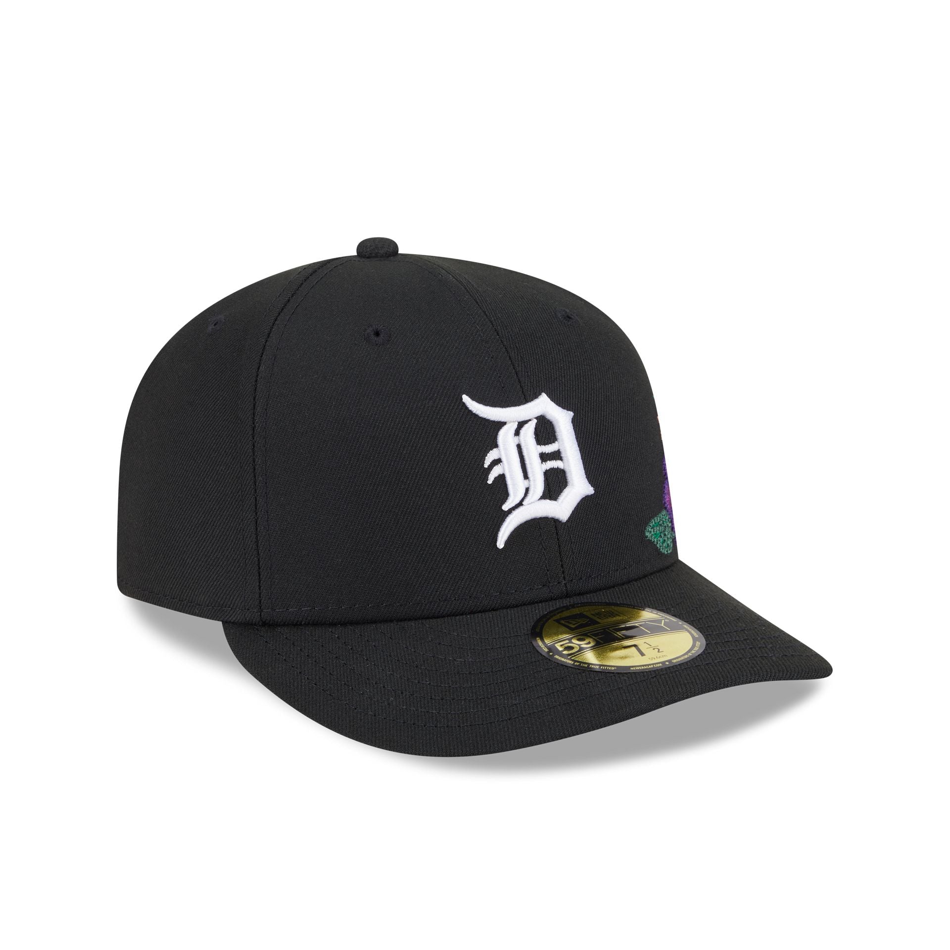 Detroit Tigers Tonal Florals Black 59FIFTY Fitted Hat