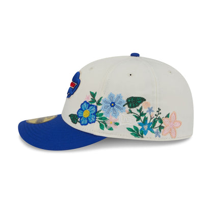 Buffalo Bills Tonal Florals White 59FIFTY Fitted Hat