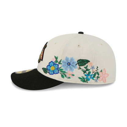 Chicago Blackhawks Tonal Florals White 59FIFTY Fitted Hat