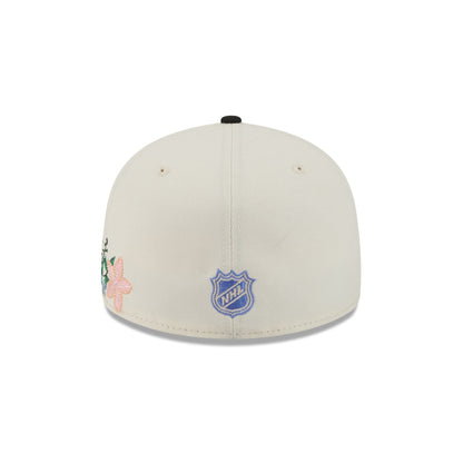 Chicago Blackhawks Tonal Florals White 59FIFTY Fitted Hat