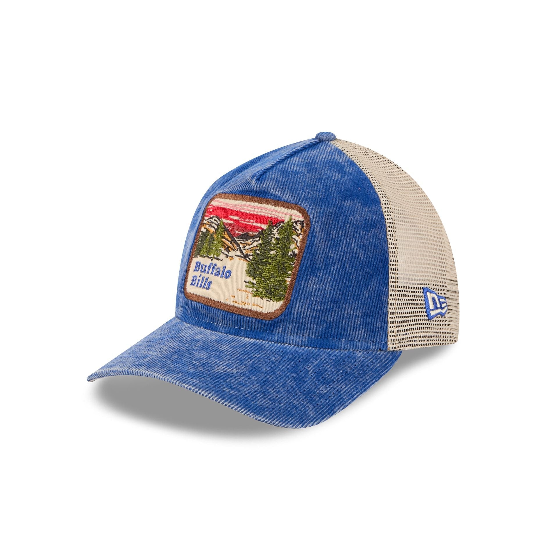 Buffalo Bills Vintage Landscape 9TWENTY A-Frame Trucker Hat