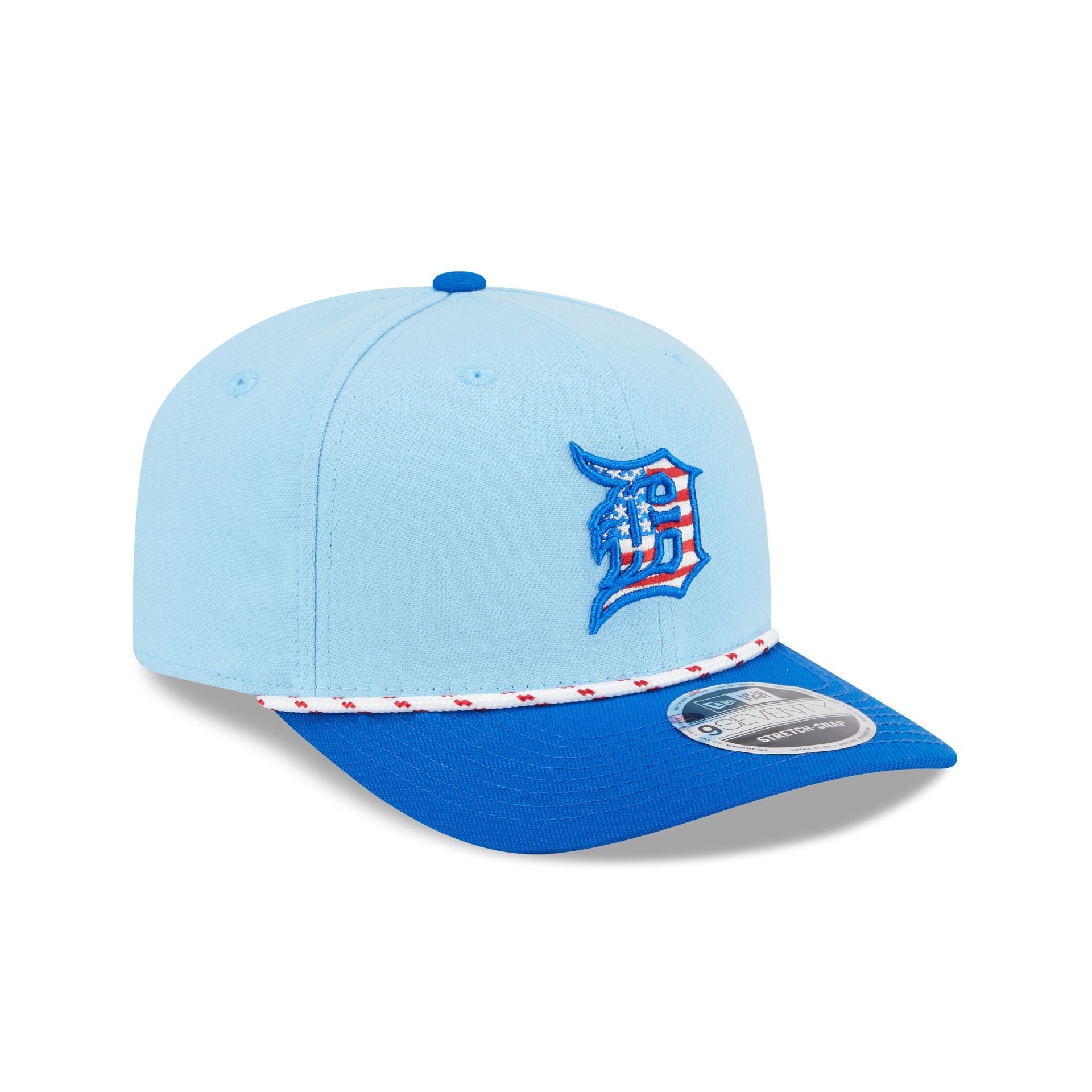 Detroit Tigers Independence Day 2025 9SEVENTY Stretch-Snap Hat