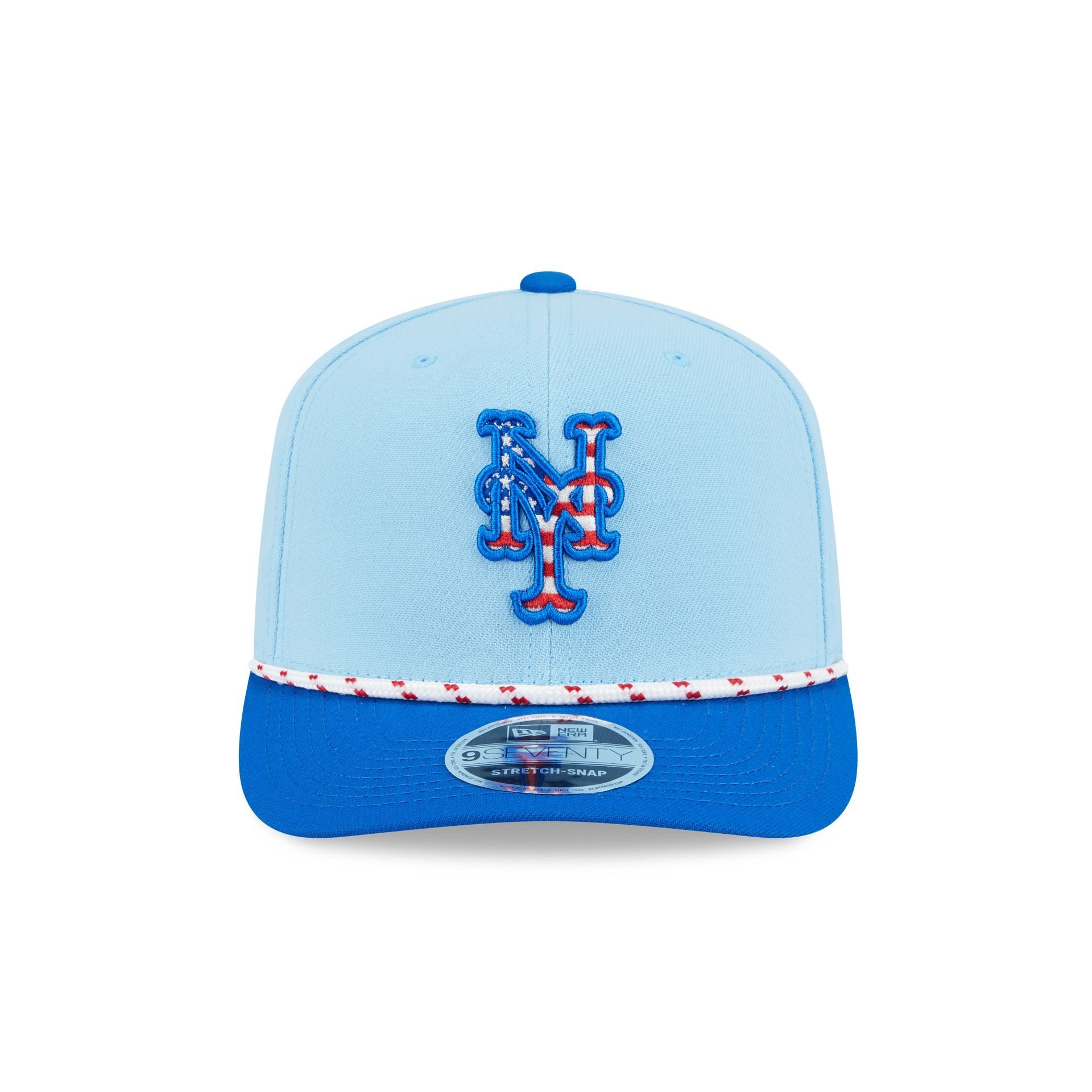 New York Mets Independence Day 2025 9SEVENTY Stretch-Snap Hat