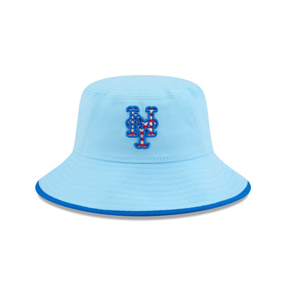 New York Mets Independence Day 2025 Stretch Bucket Hat