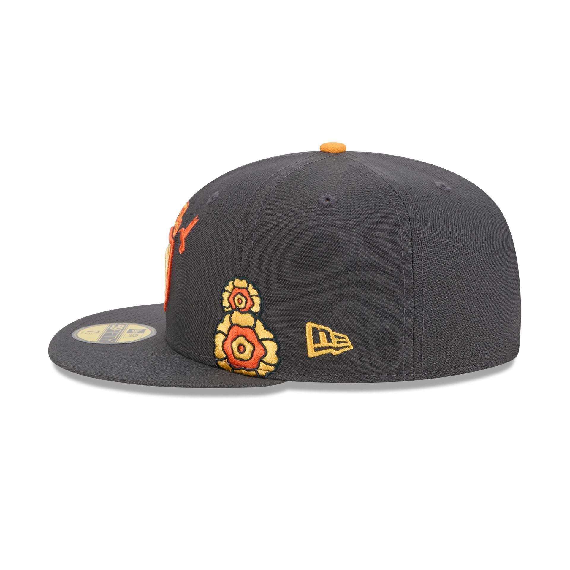 Las Vegas Raiders Day of the Dead Graphite 59FIFTY Fitted Hat