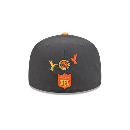 Las Vegas Raiders Day of the Dead Graphite 59FIFTY Fitted Hat