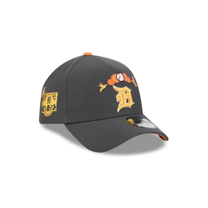 Detroit Tigers Day of the Dead Graphite 9FORTY A-Frame Snapback Hat