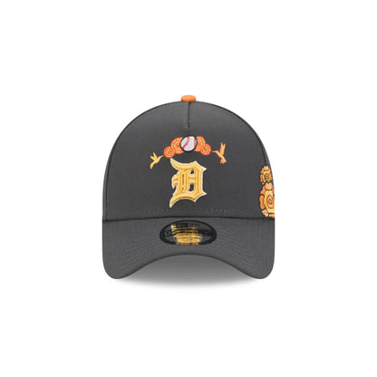 Detroit Tigers Day of the Dead Graphite 9FORTY A-Frame Snapback Hat
