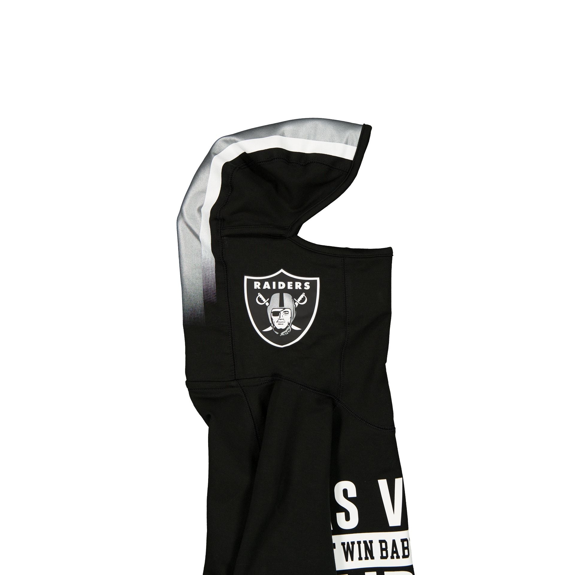 Las Vegas Raiders 2025 Functional Fandom Black Balaclava Hoodie