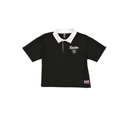 Las Vegas Raiders Throwback Women's Cropped Polo