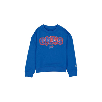 Buffalo Bills Flip Sequin Girls Crewneck
