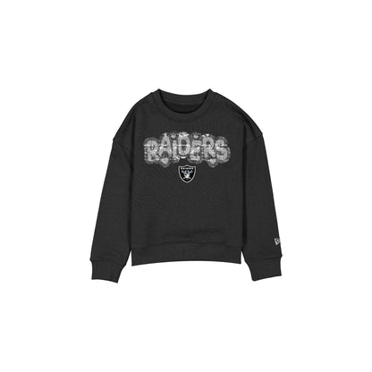 Las Vegas Raiders Flip Sequin Girls Crewneck