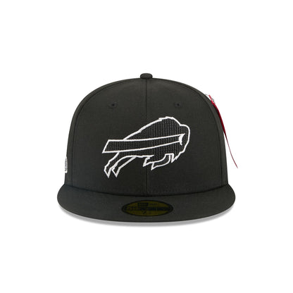 Alpha Industries x Buffalo Bills Black 59FIFTY Fitted Hat