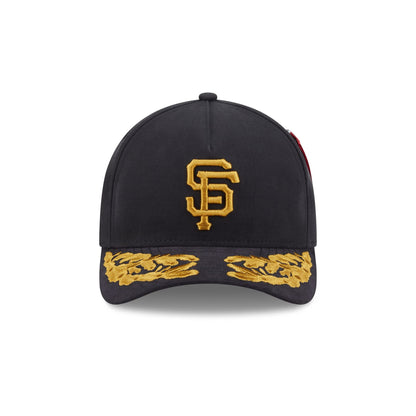 Alpha Industries x San Francisco Giants Black 9FORTY M-Crown A-Frame Snapback Hat