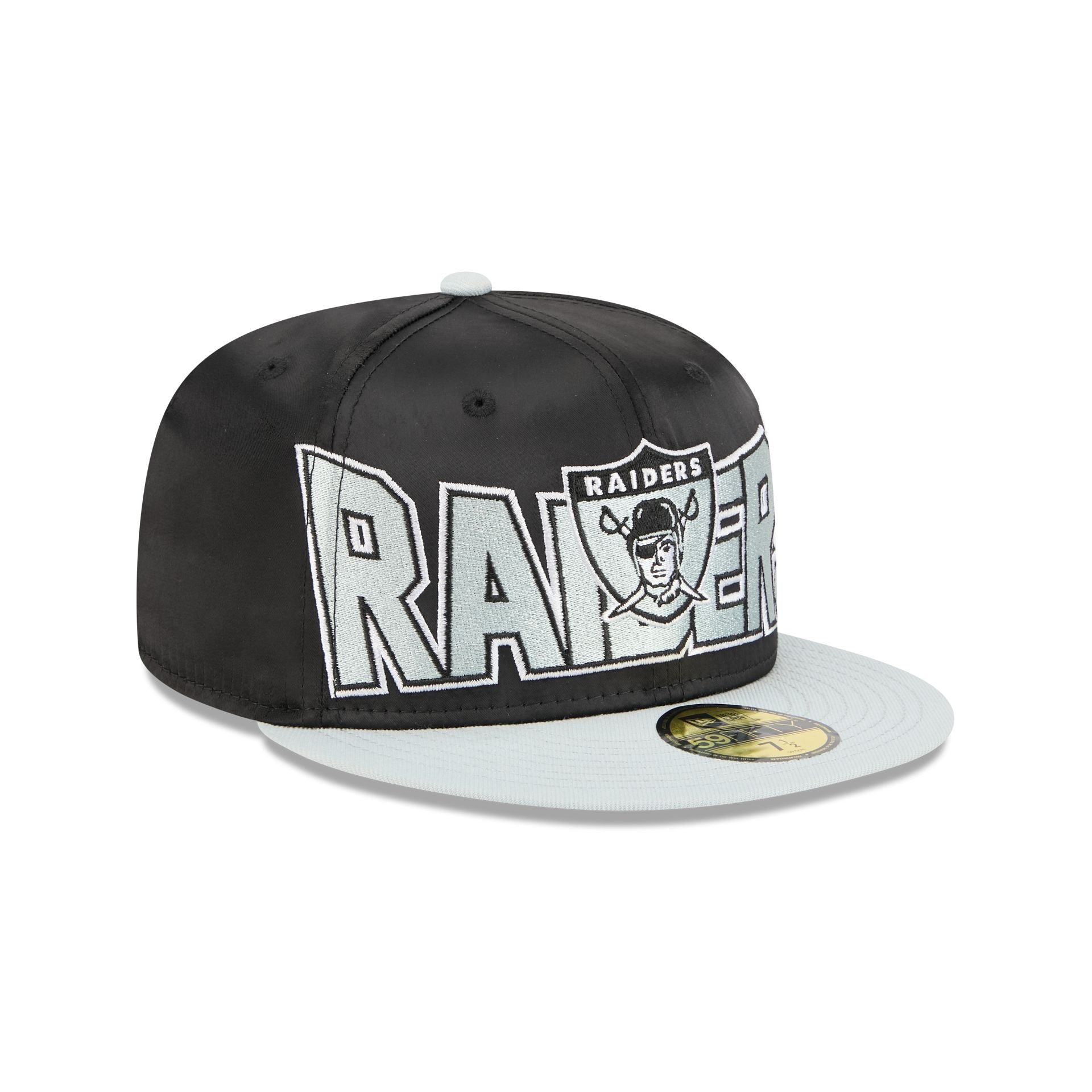 Las Vegas Raiders Bold Satin 59FIFTY Fitted Hat