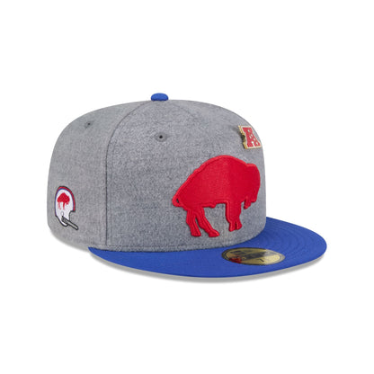 Buffalo Bills Heather Gray Wool 59FIFTY Fitted Hat