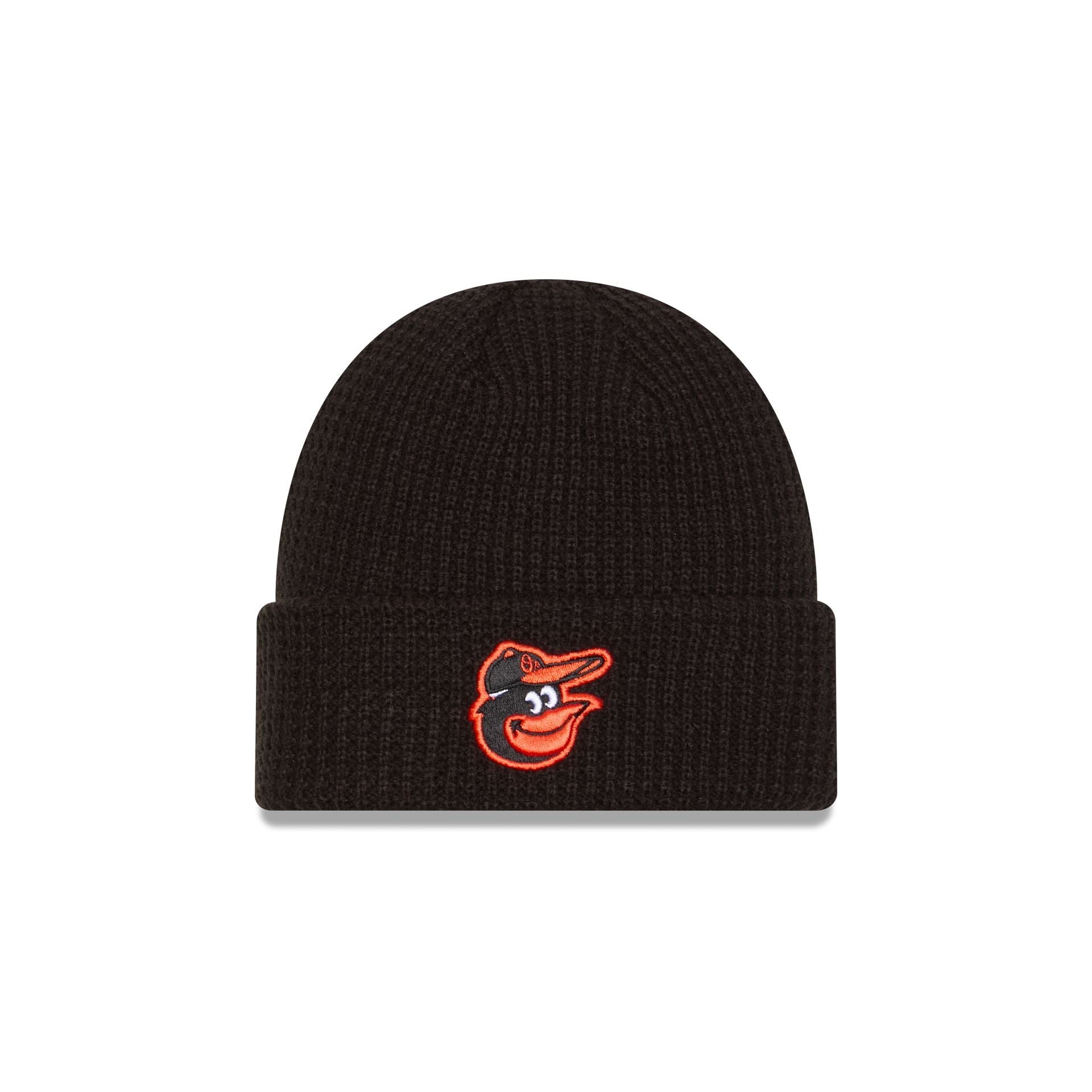 Baltimore Orioles Waffle Stitch Knit Beanie Hat
