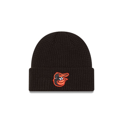 Baltimore Orioles Waffle Stitch Knit Beanie Hat